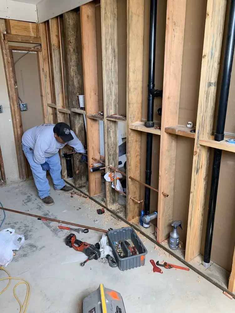 Commercial rough-in plumbing for Gas Line Repair in Sherwood Glen